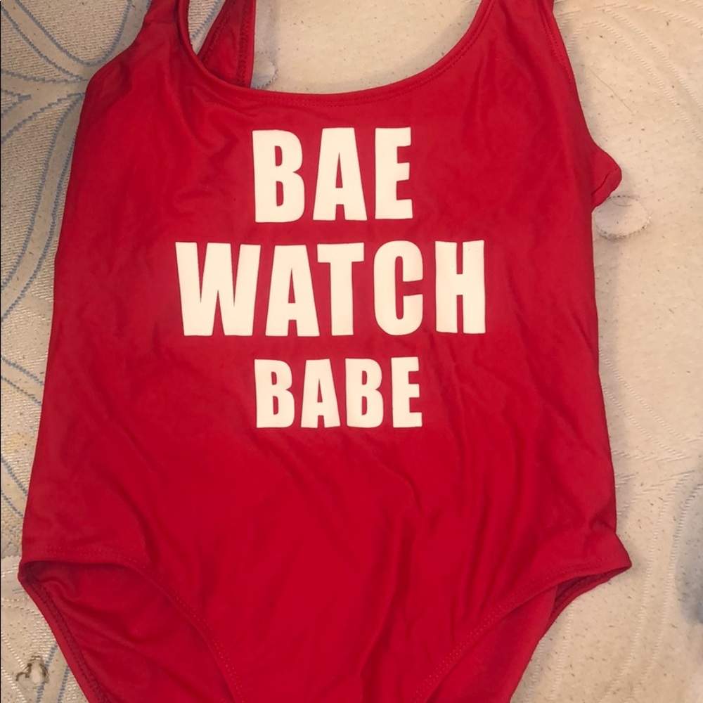 Red One Piece Swimsuit